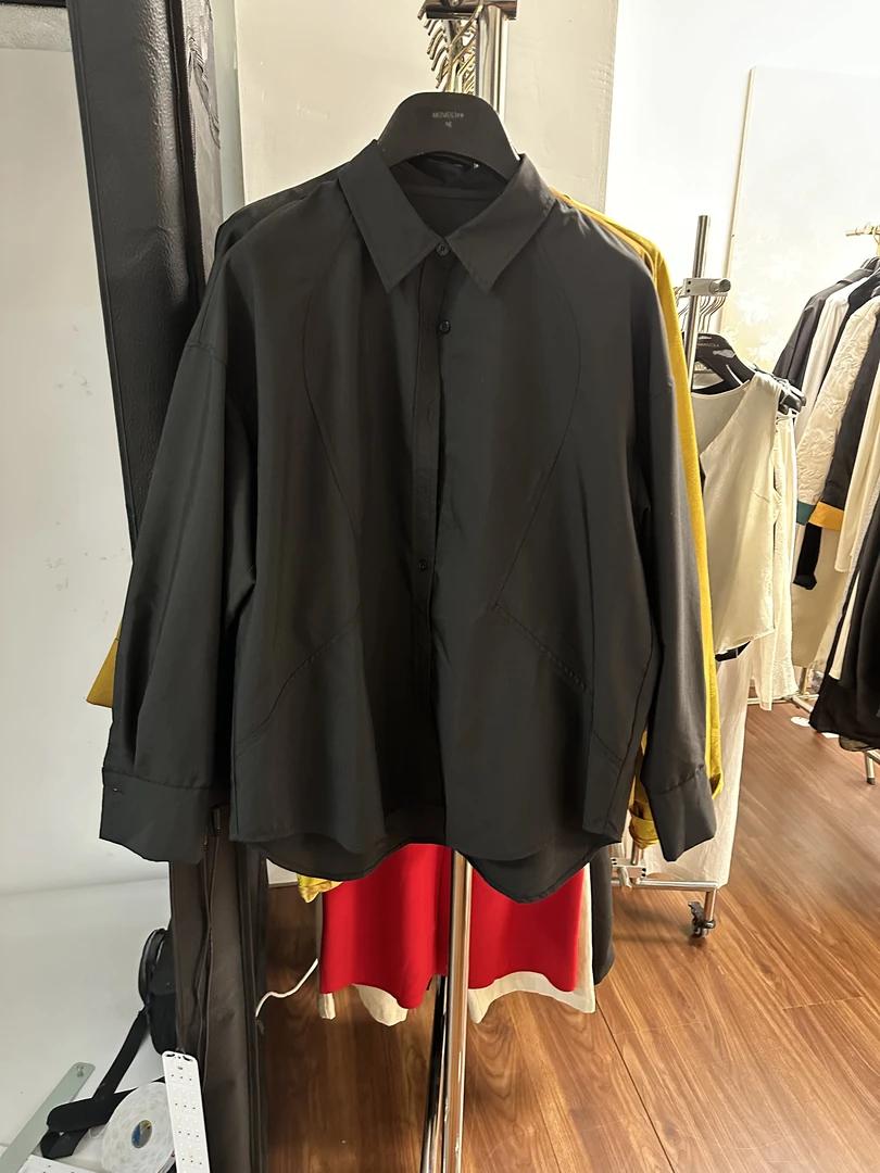 华裔陈总【设计感】长袖休闲风简约风衬衫