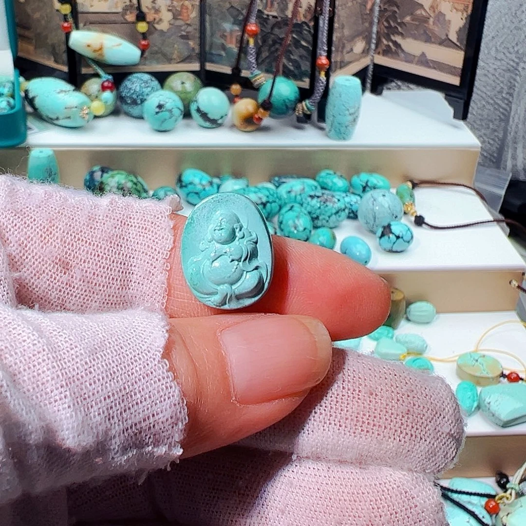 绿松石弥勒佛未镶嵌