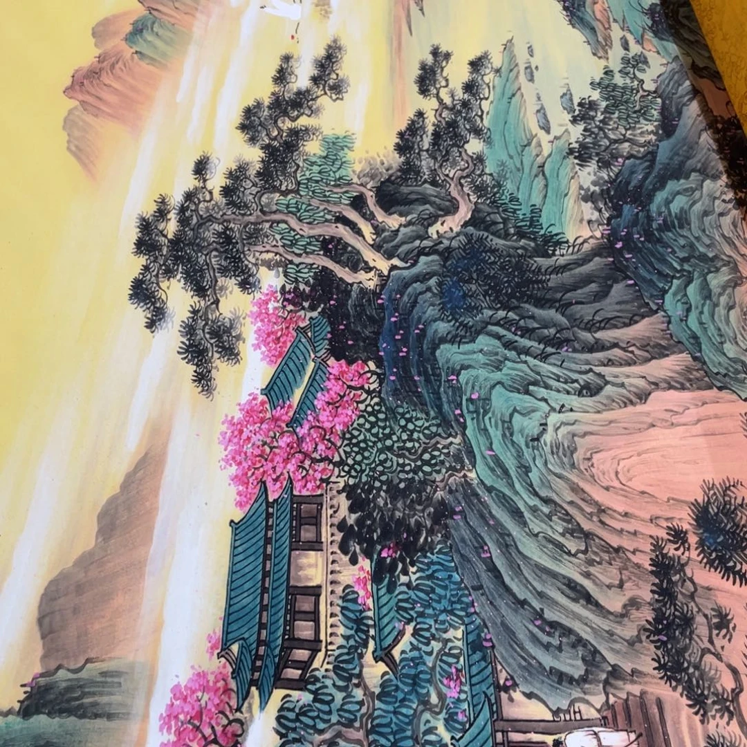 国画老师手绘带运险w