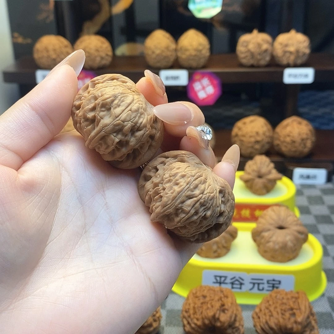 核桃把件全品蝴蝶磨盘卡37➕白茬