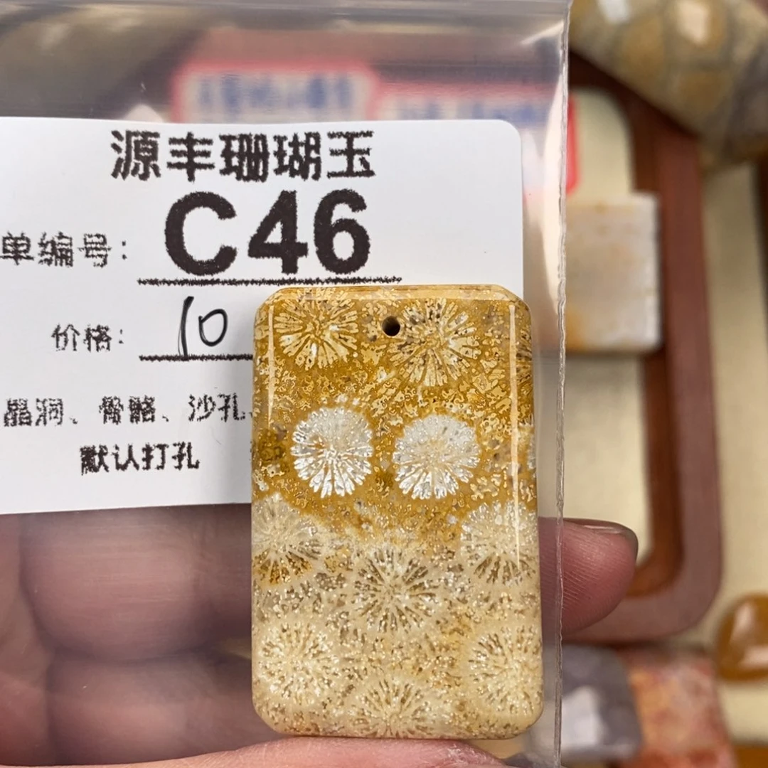 硅化玉颈饰未镶嵌大*子