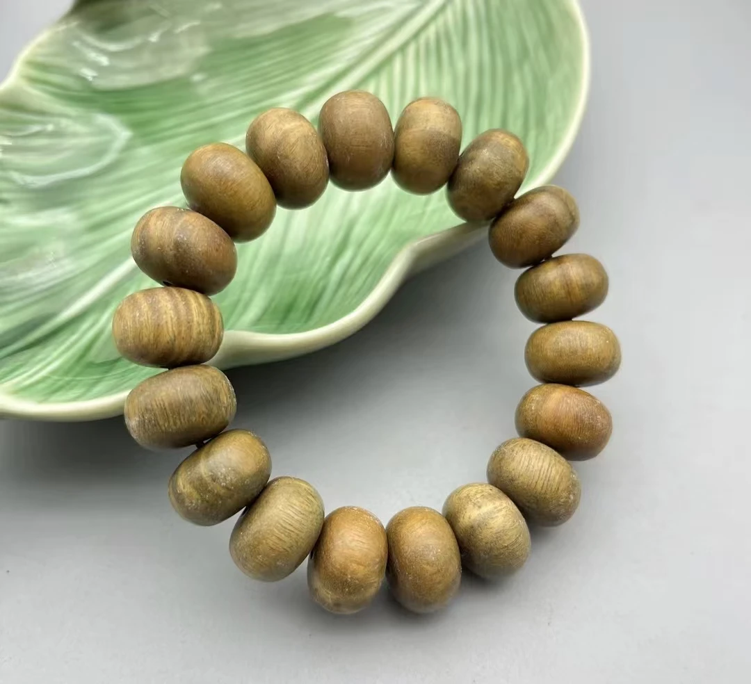 绿檀算盘珠14m手串  4408