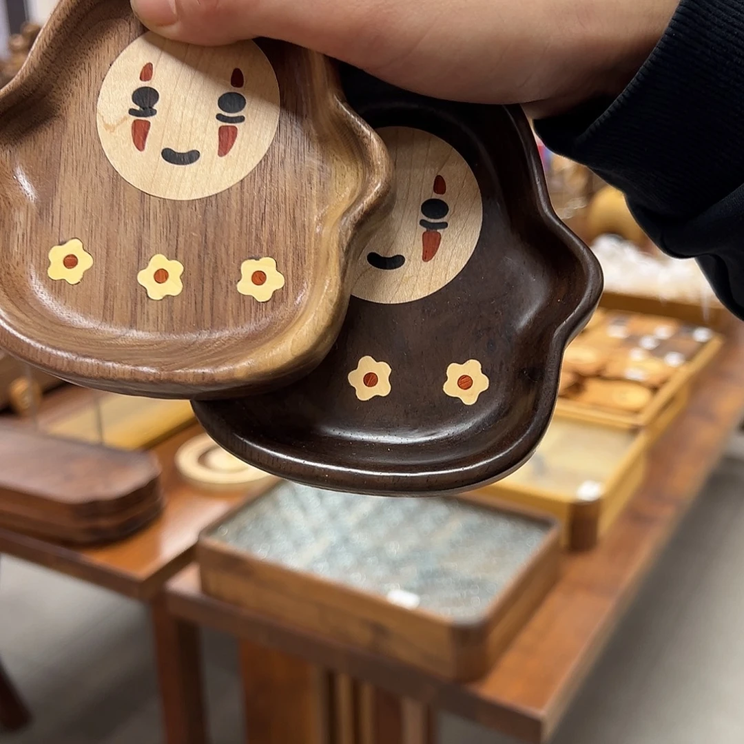 乌檀木 无脸男盘子