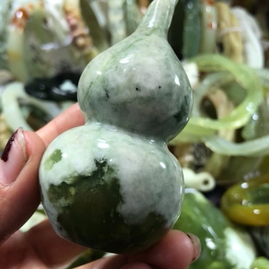 岫玉未镶嵌手把手把