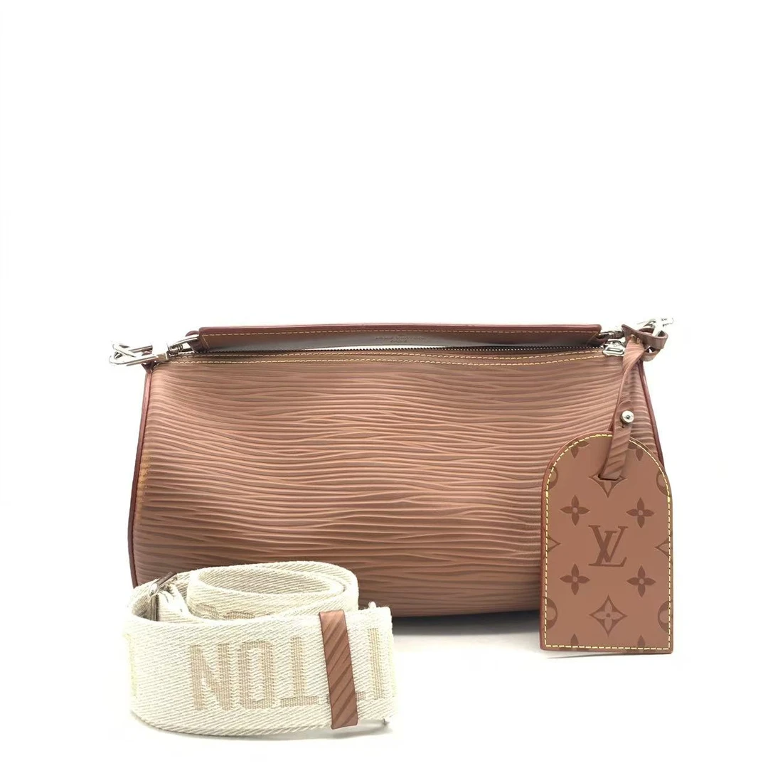99新 LouisVuitton/路易威登 【安则专属】棕色圆筒包