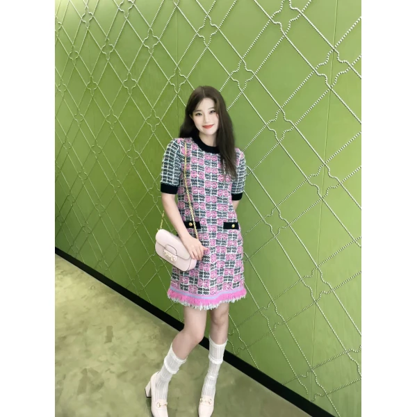 妃鱼/古驰/丝缎、羊毛、亮片/连衣裙/95新/凡0924