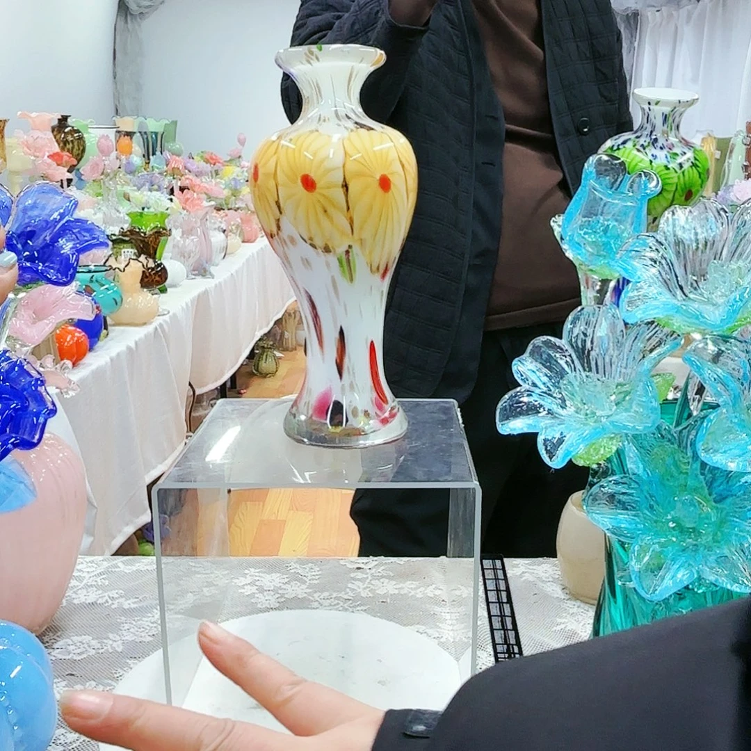 福利不退不换琉璃花瓶艺术品