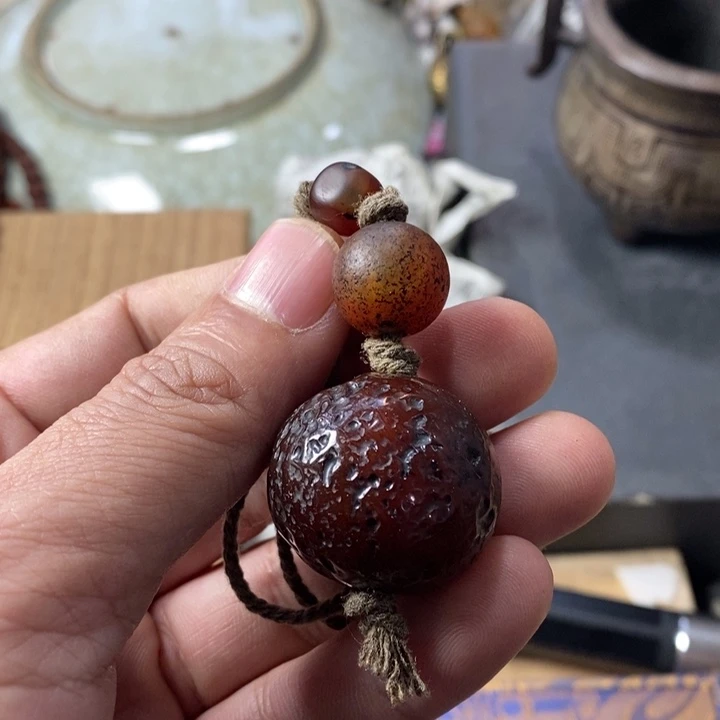 出***鞋玛瑙/玉髓合金颈饰如图所见所拍即所得