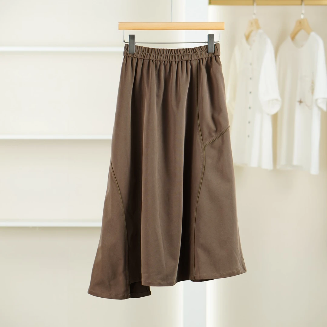 麦迪尚品 一路童行【S/M】30918329松紧腰百搭长裙春季女品牌折扣