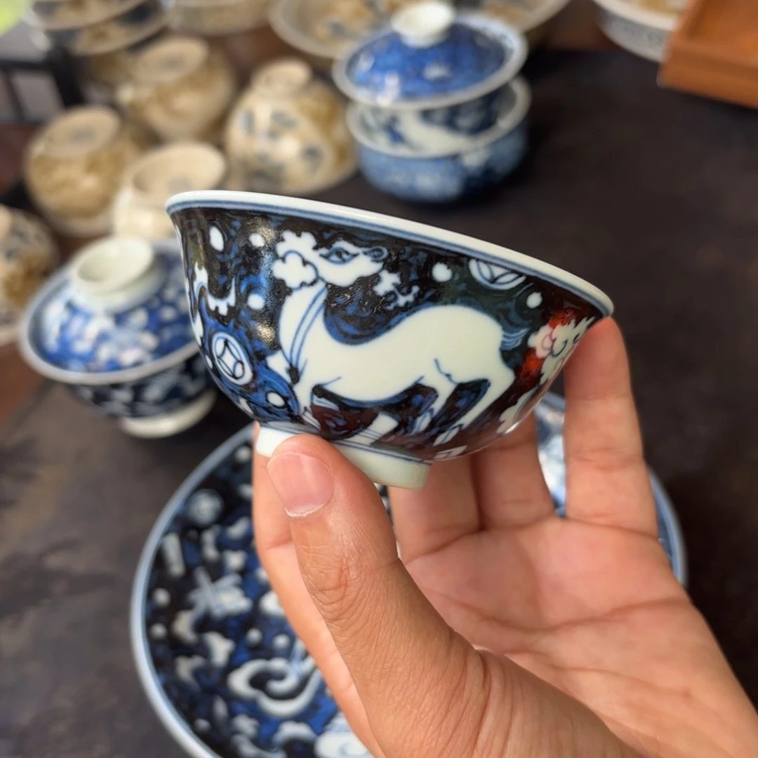 摆件景德镇手绘茶器