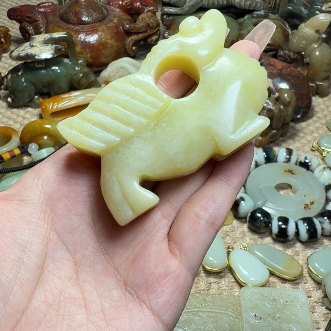 白玉菩提吊坠挂件