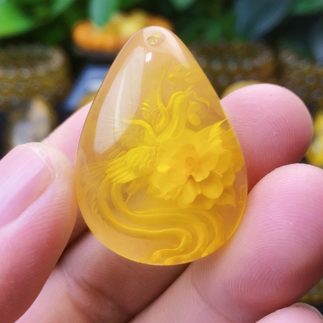 【闪购商品】金珀吊坠(不含链)未镶嵌