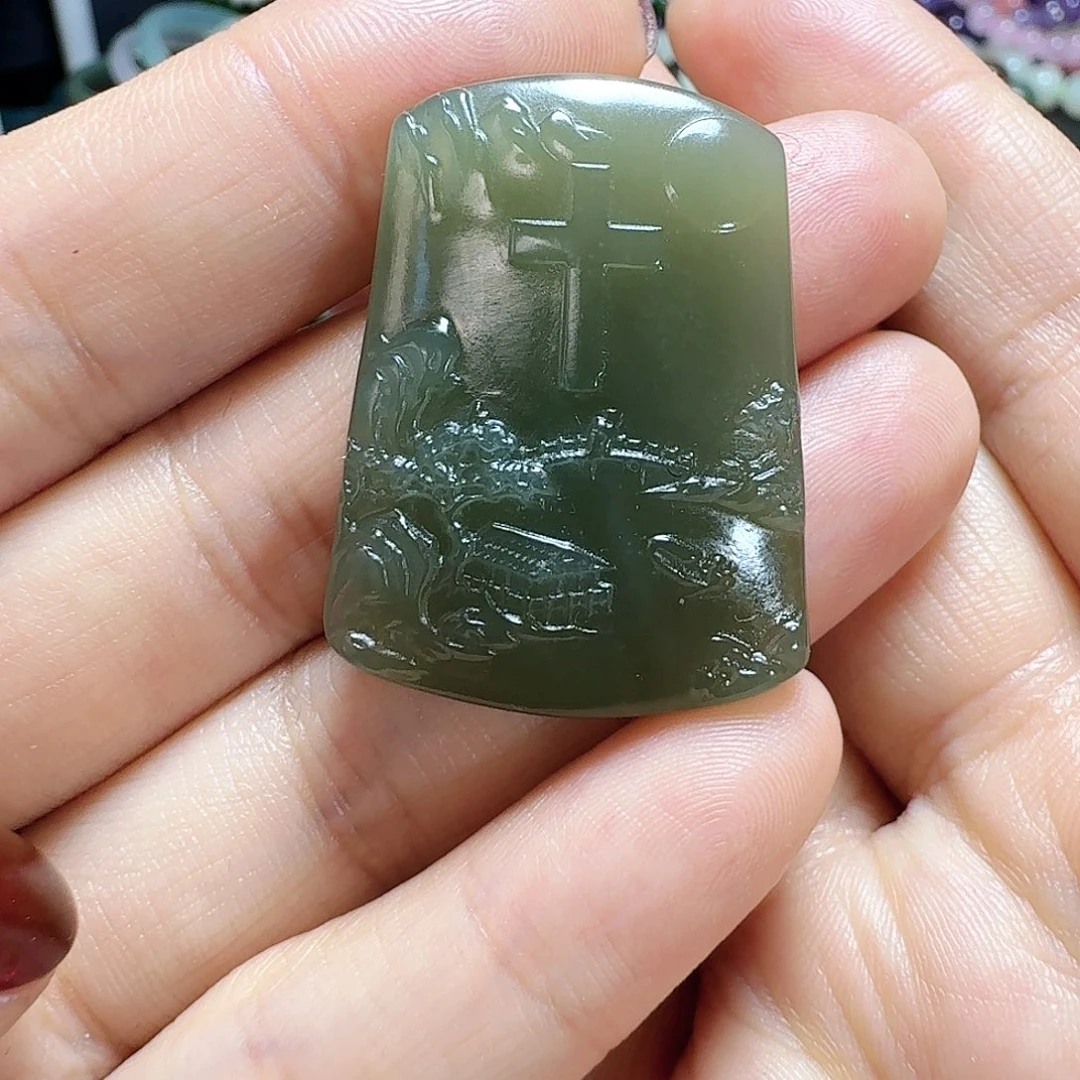 和田玉未镶嵌颈饰