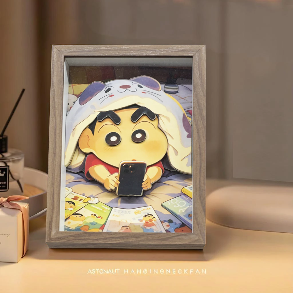 蜡笔小新系相框摆台适合卧室客厅办公家居装饰送朋友小新1520