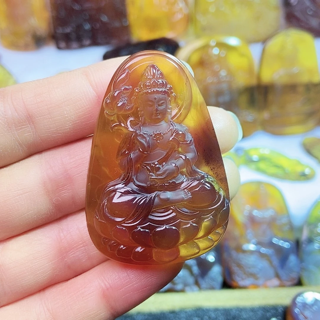 琥珀颈饰未镶嵌大师至