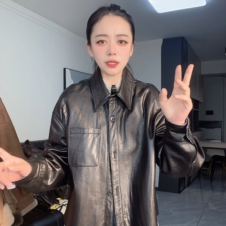 绵羊皮衬衫130斤内