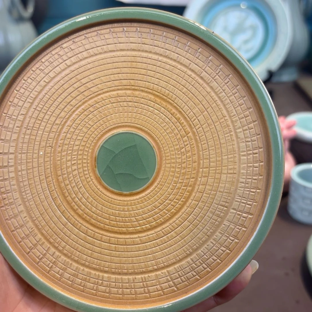 杯龙泉青瓷茶具微瑕