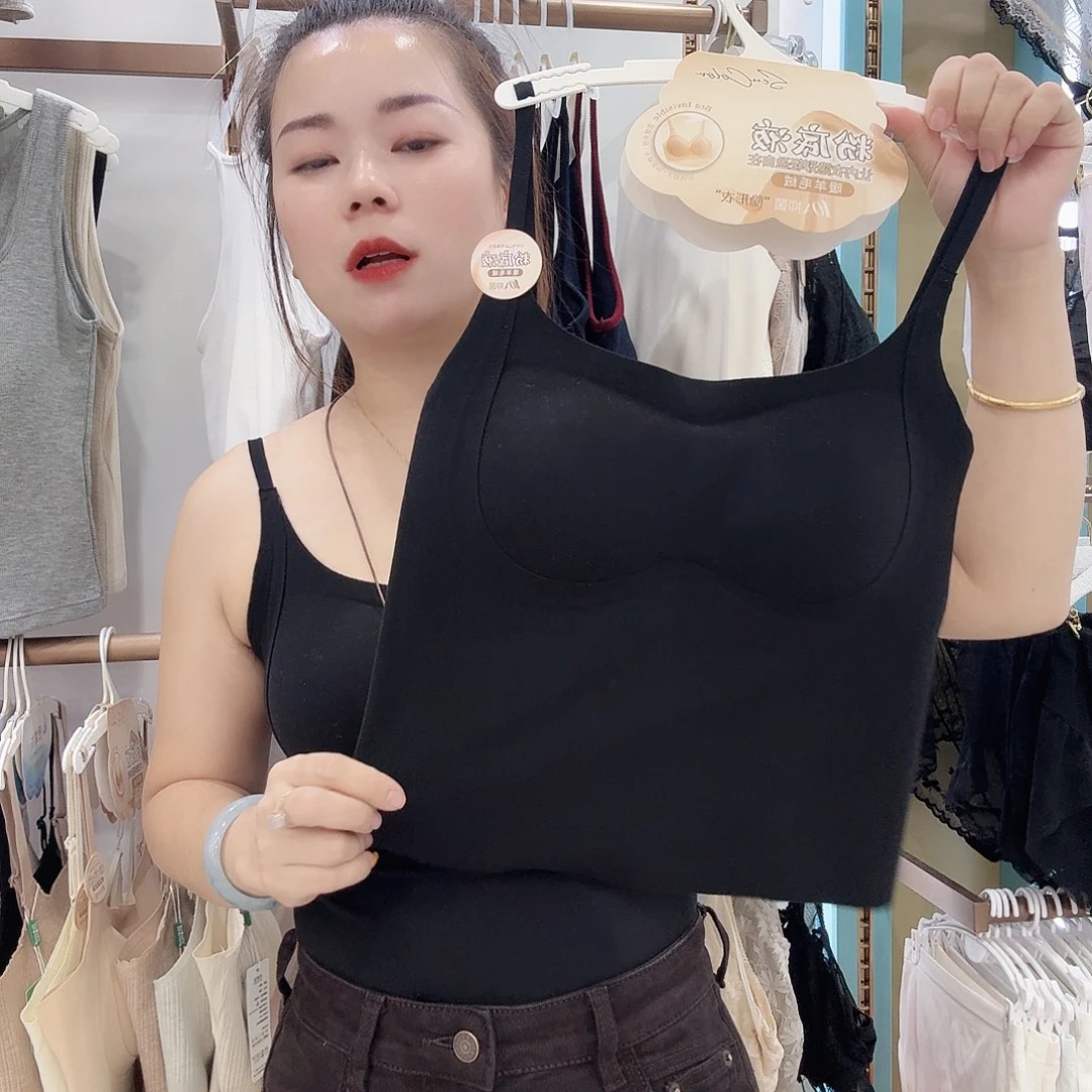 棉55823黑色美背背心