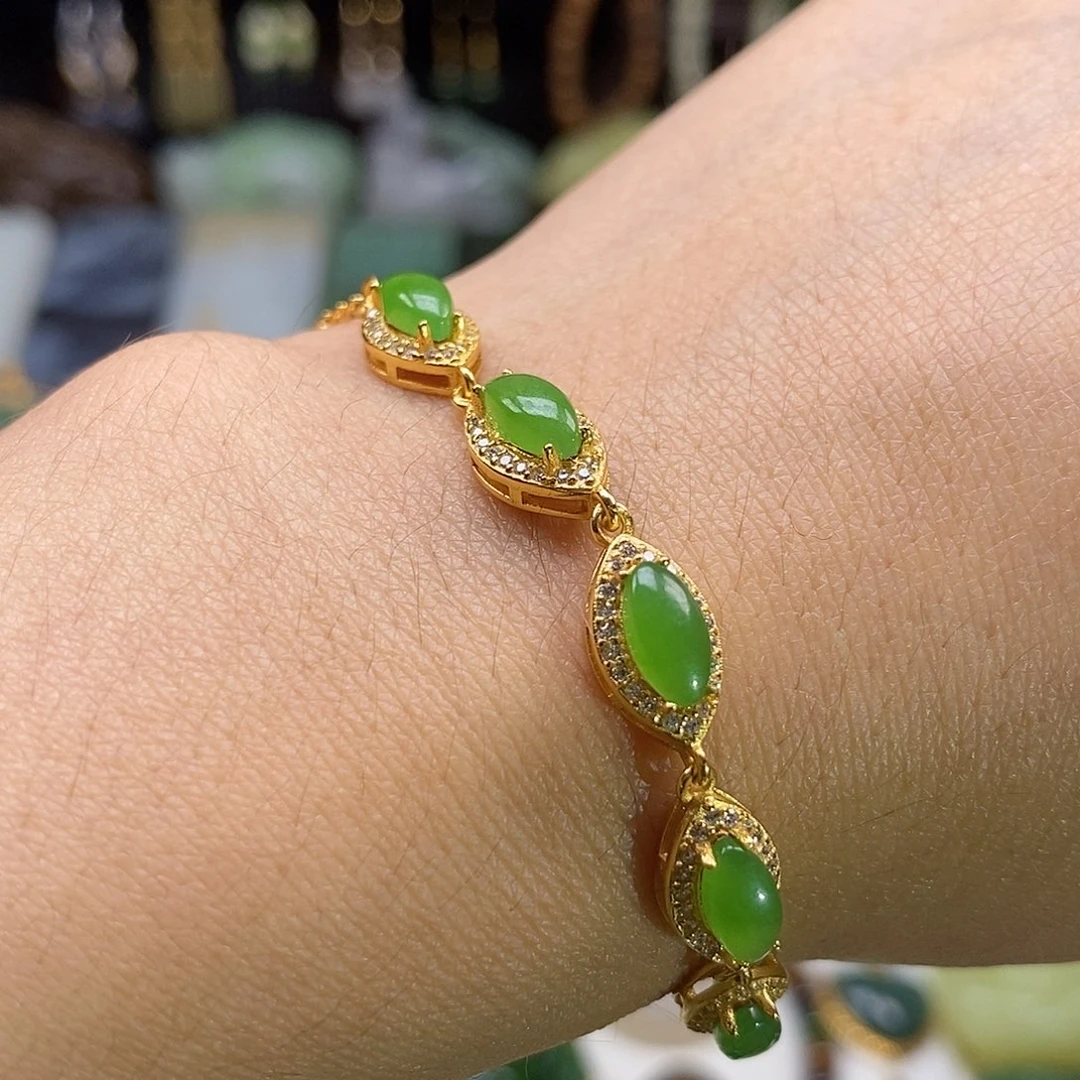 和田玉银S925镶嵌颈饰