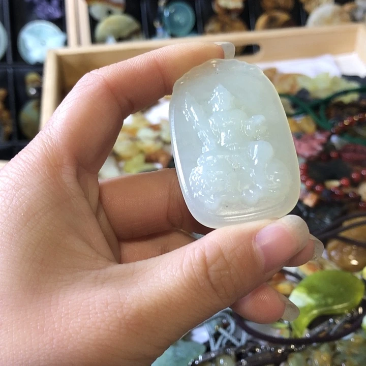 岫玉未镶嵌岫玉挂件