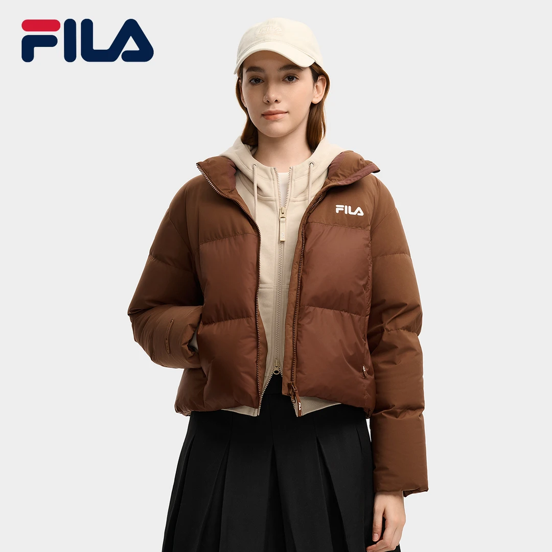 【年货节钜惠】Fila/斐乐女杨幂同款保暖时尚潮流羽绒服F11W549902F