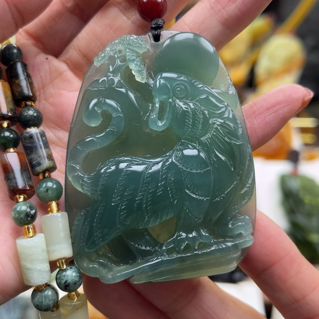 岫玉未镶嵌挂件挂件