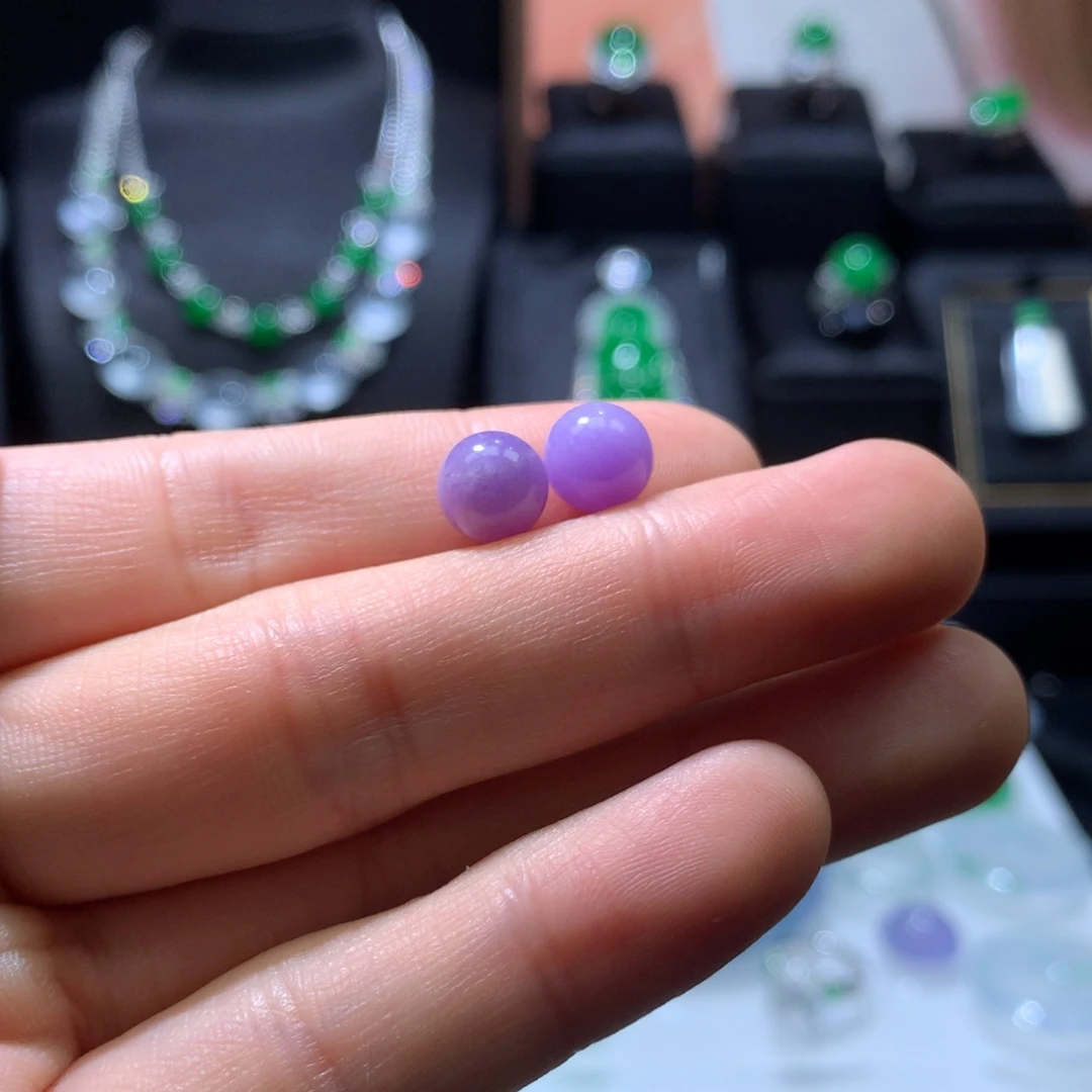 翡翠散珠满紫珠子
