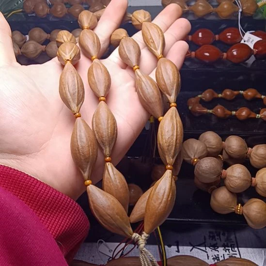 橄榄核手串/手链橄榄核三花铁核柳叶脖挂1.6