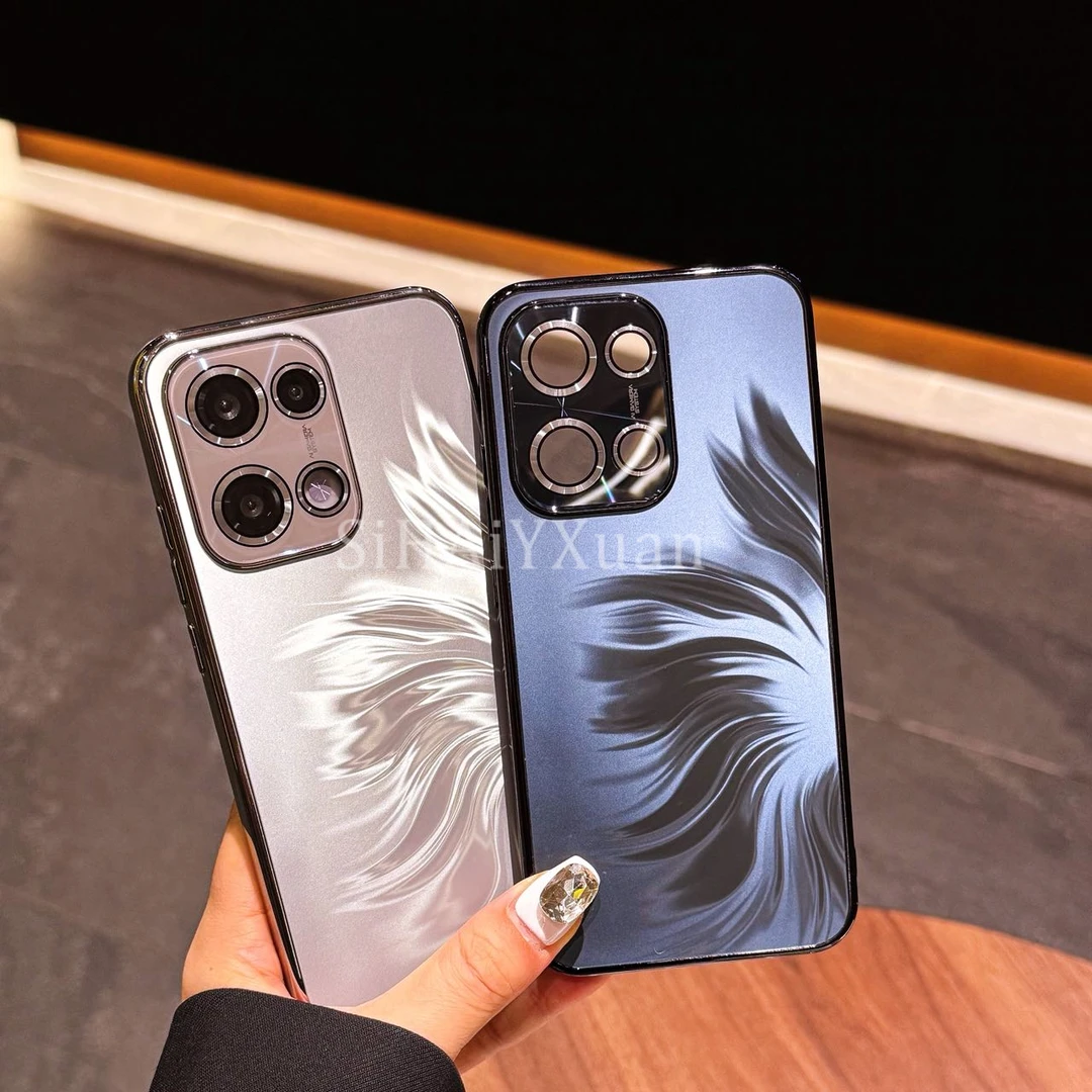 高端爆款新款渐变人鱼姬适用OPPOreno14Pro手机壳防摔14全包13pro