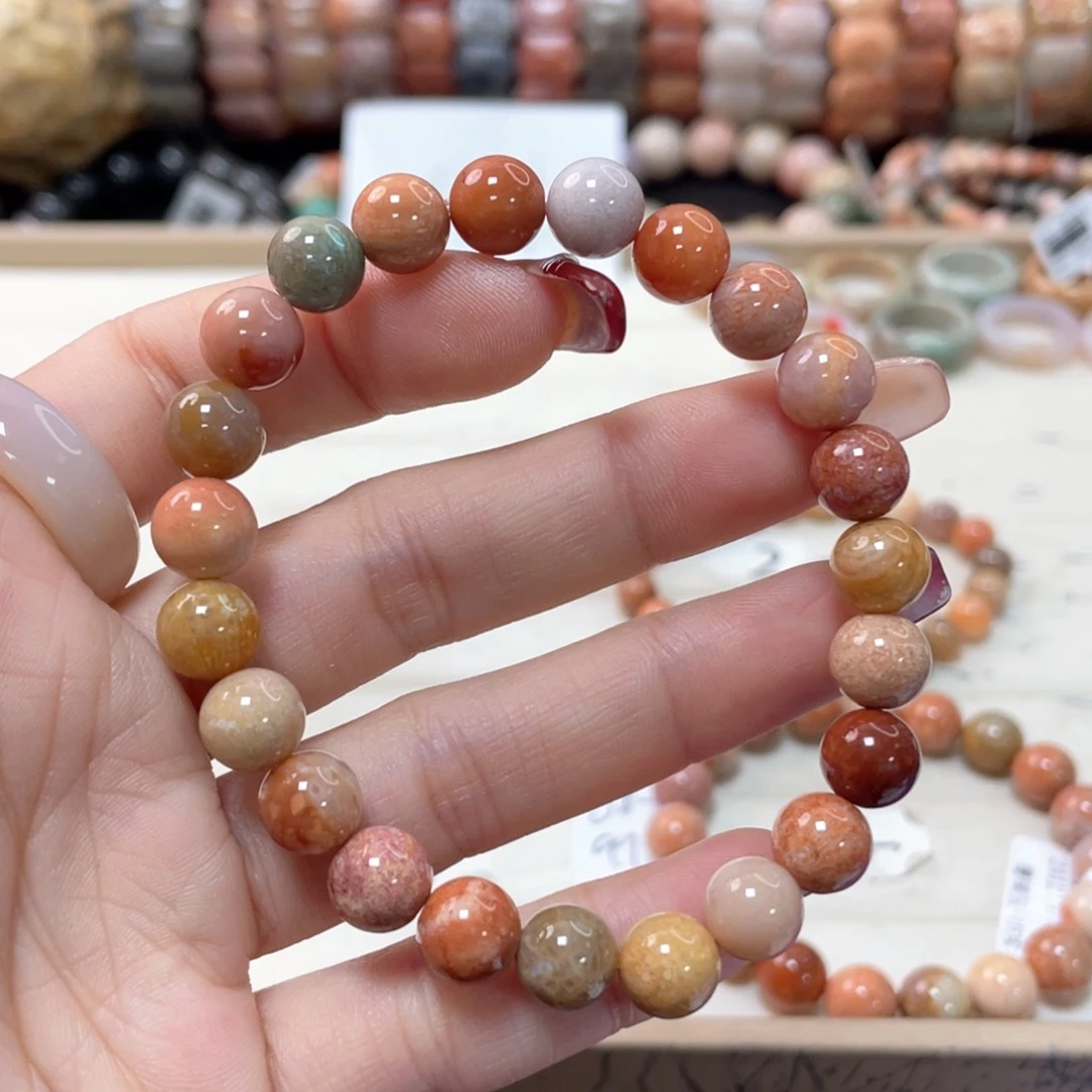 硅化珊瑚（珊瑚玉）手链未镶嵌Z*在430