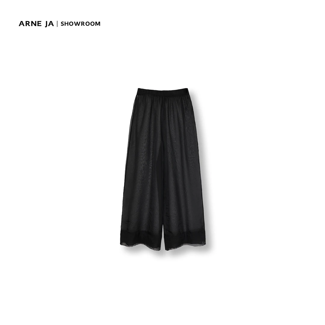 ARNE JA｜轻盈美学小众时髦百搭网纱呼吸感长裤A710