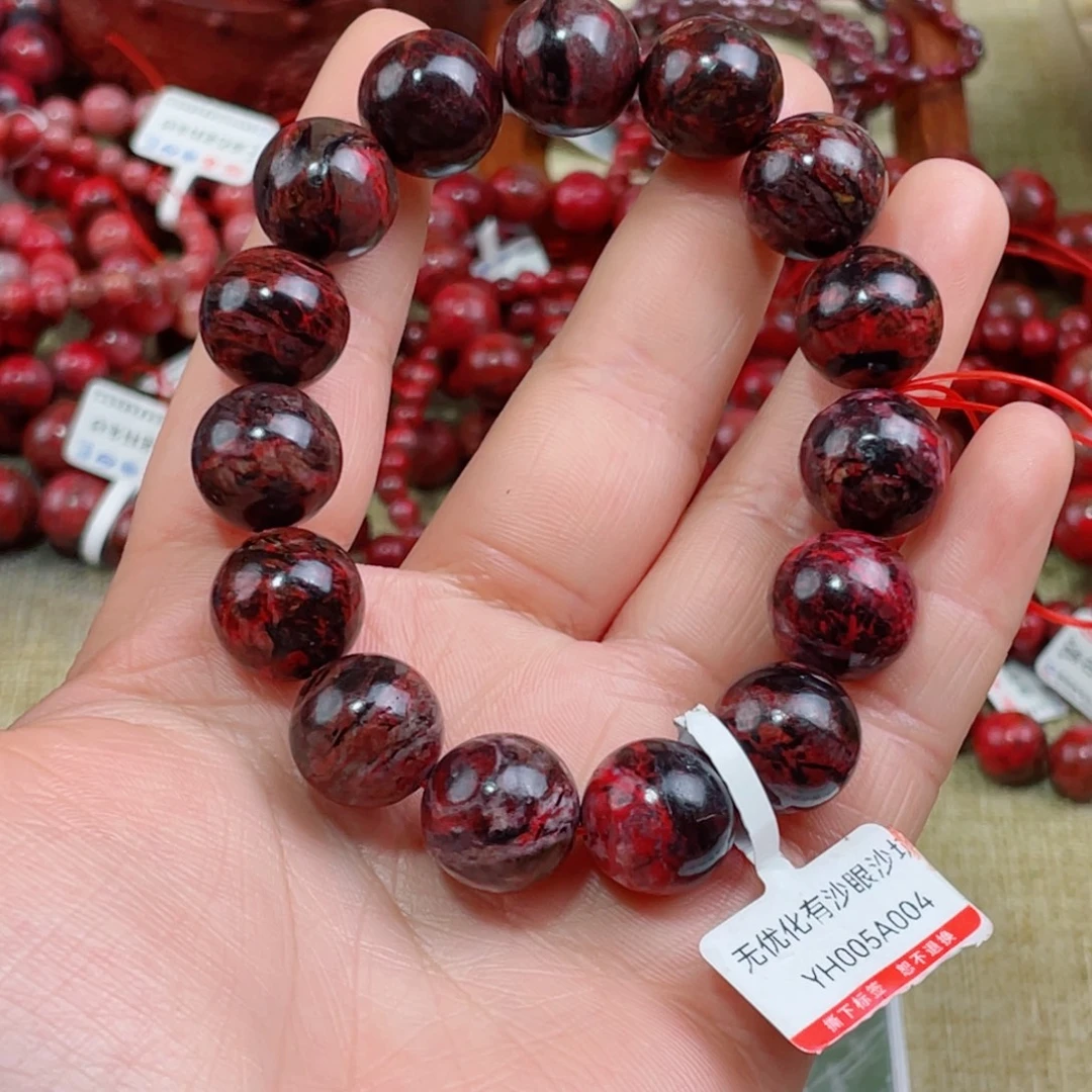 天然辰砂天然原石有沙眼