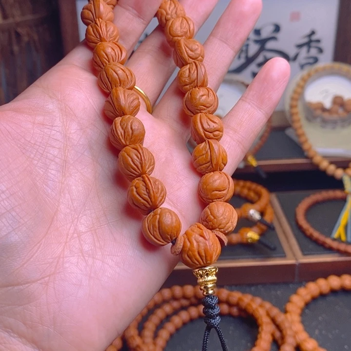 桃核手串龙纹桃核