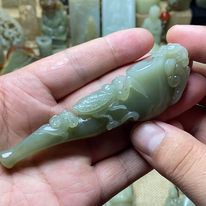 玛瑙/玉髓笔搁未镶嵌