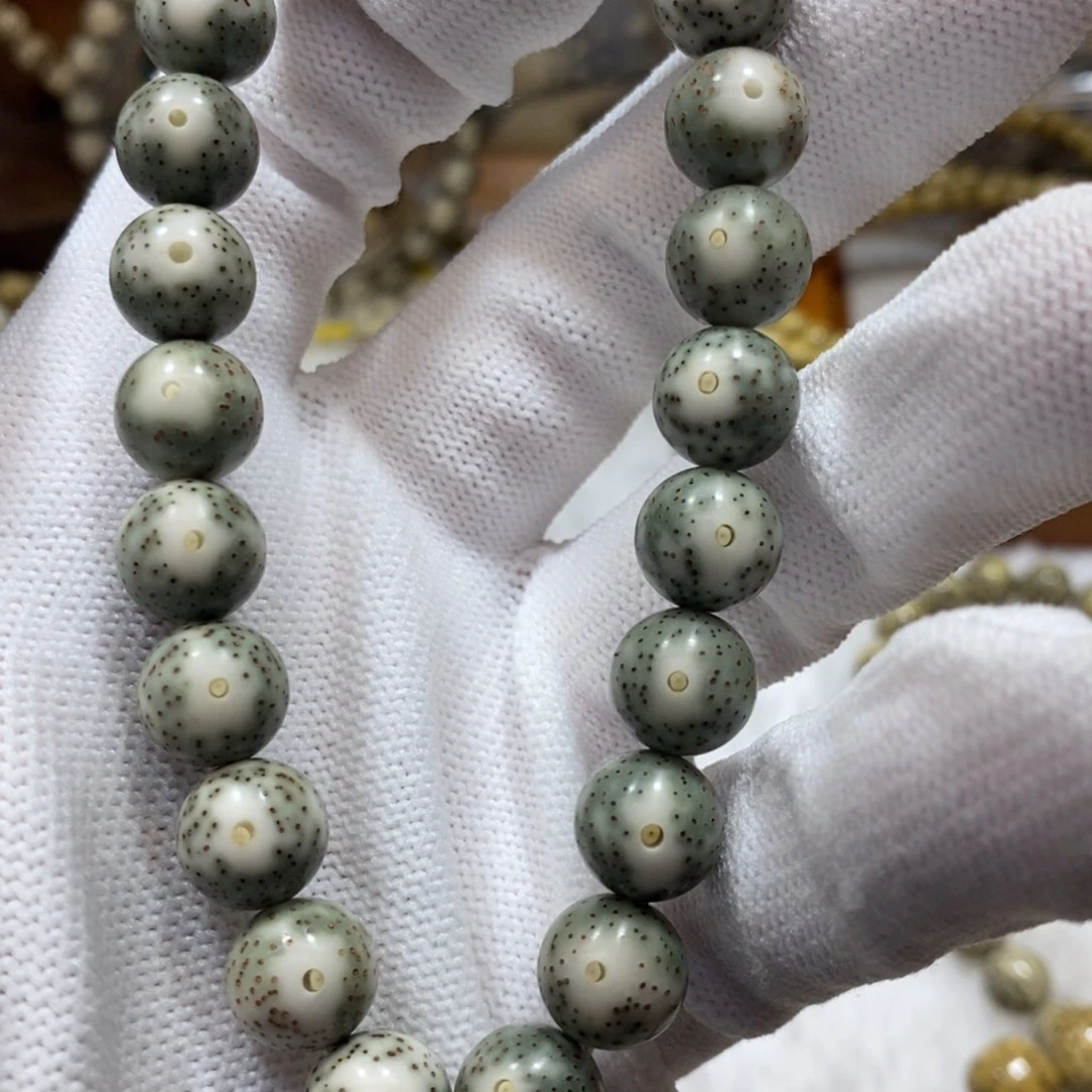 星月菩提手串绿背10