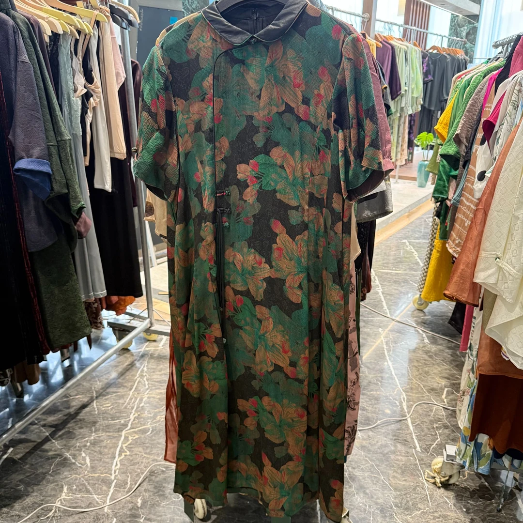 陌妆品牌桑蚕丝新款连衣裙  H99