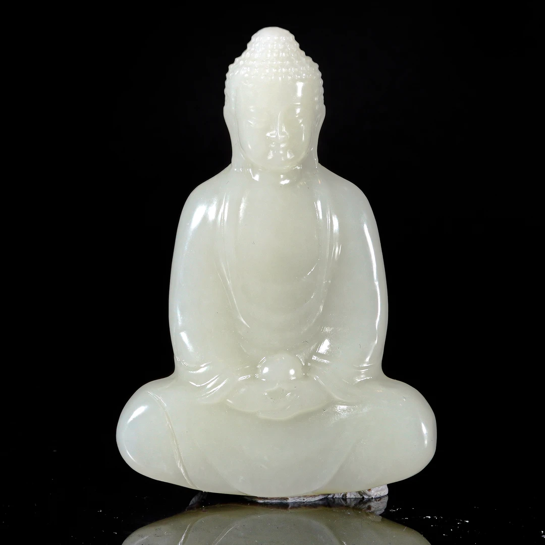 LOT.033和田白玉人物像X1385