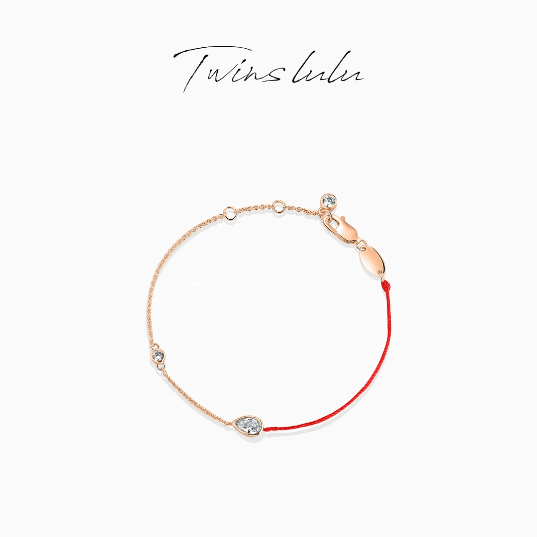 TWINS LULU 925银  镀K金新中式简约手链首饰女款新年款TSS7639