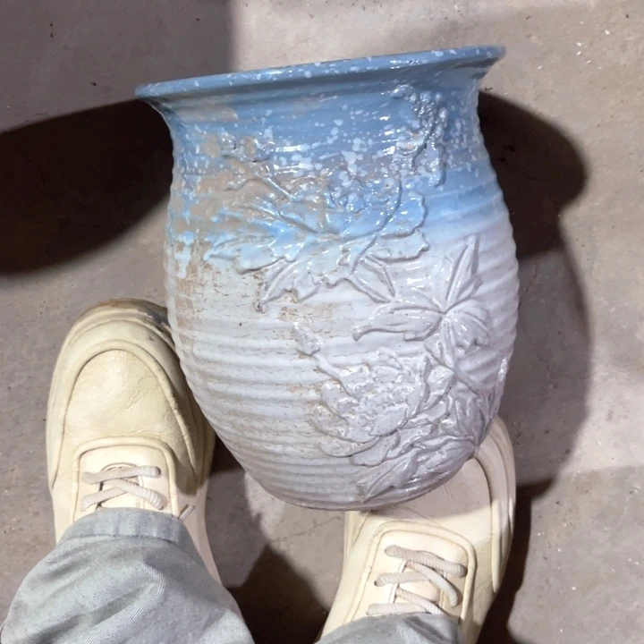 紫砂花盆口径20高度23一只瑕疵