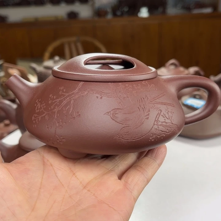 茶壶紫砂紫砂花茶