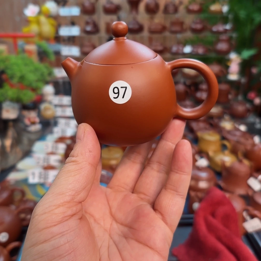 茶壶朱泥朱泥茶壶微瑕110c