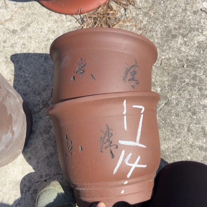 紫砂花盆紫砂的花