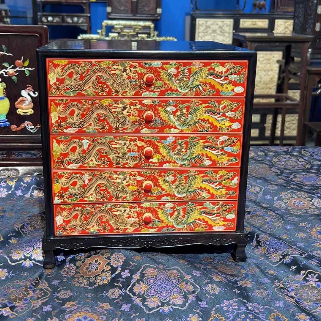 【闪购商品】黑酸枝木类成套家具茶柜