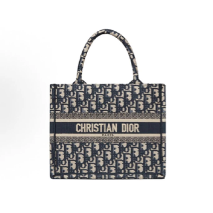 95新 DIOR/迪奥 老花tote小号手提包