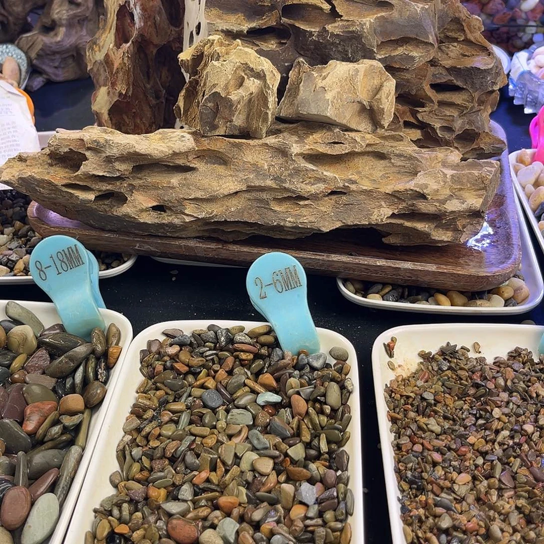 2号纯天然的松皮石3大2小