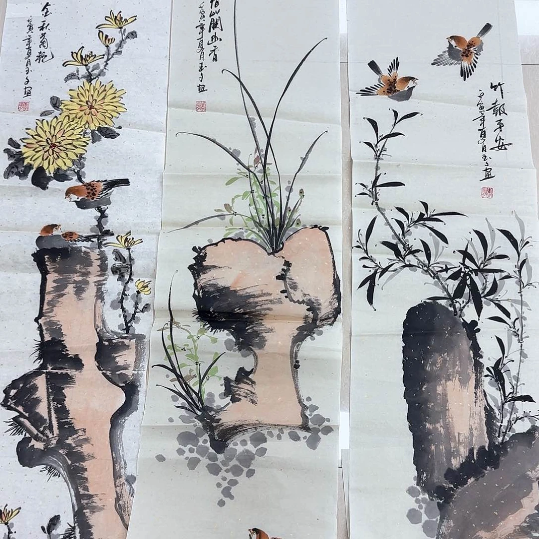 国画初**得国画作品集一个^_^