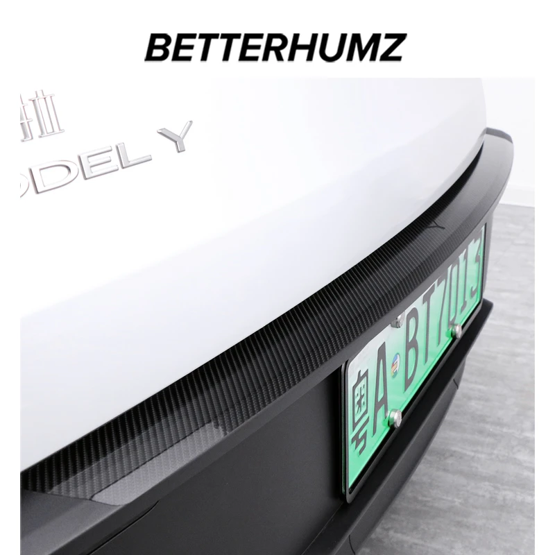 适用特斯拉焕新版model3y配件后备箱保护贴膜改装TPU后尾门装饰条