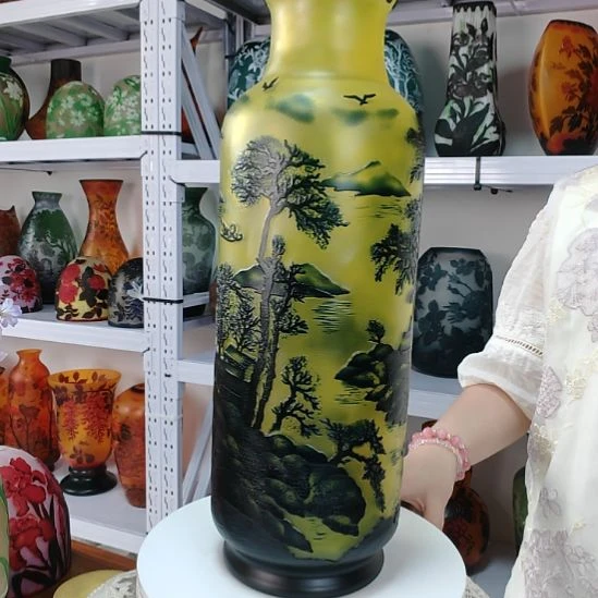 手工艺品琉璃【13】格雷花瓶