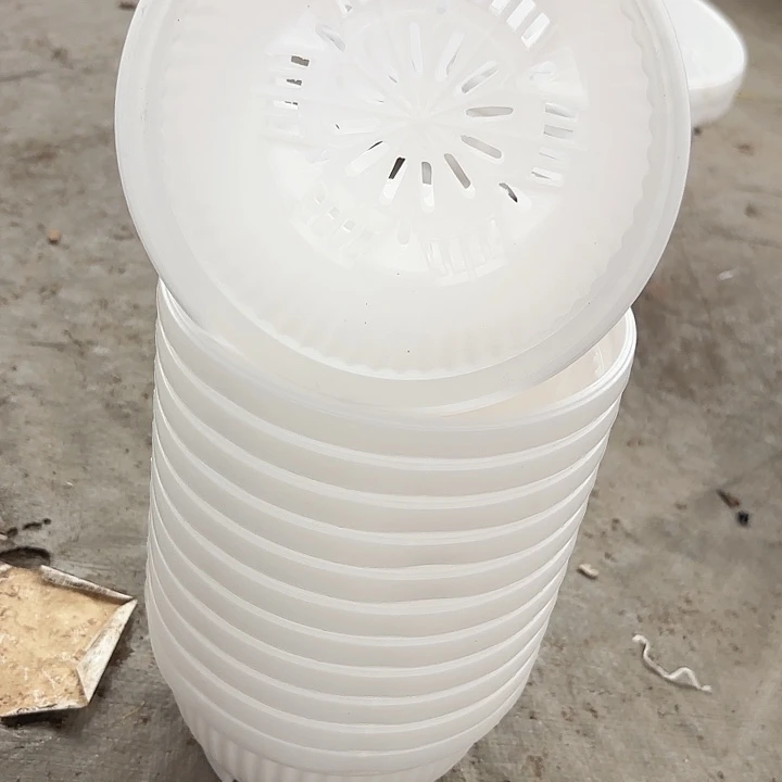 14公分白色聚宝盆12个