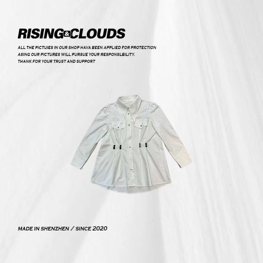 【小法】2025早春深圳南油设计师收腰衬衫010320GT